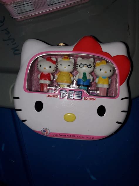 pez hello kitty metal lunch box|hello kitty pez dispenser.